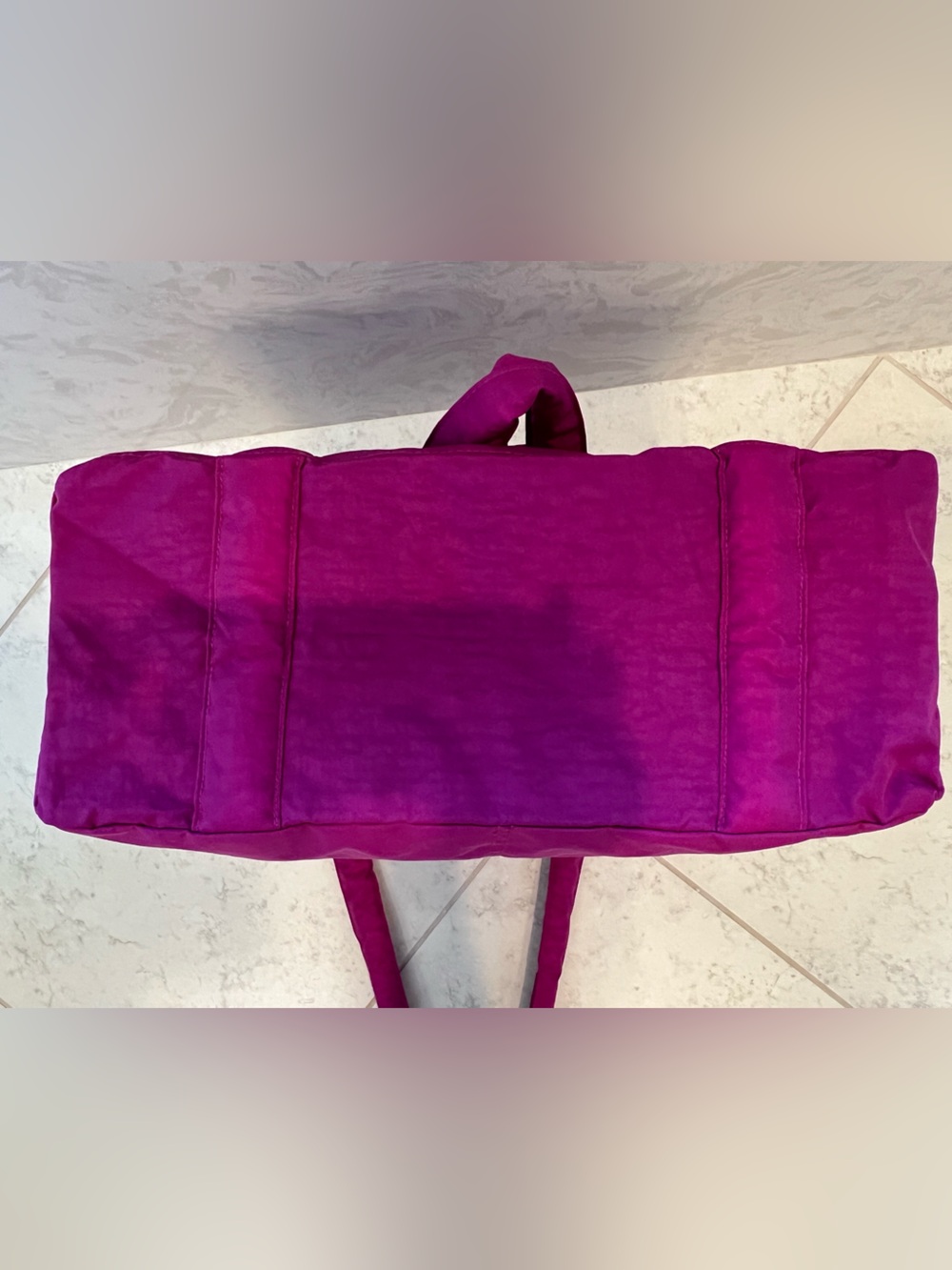 BAGGU Small Cloud Carry On in Deep Fuchsia - Picture 9 of 11